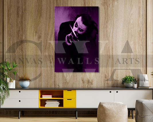 Joker Knife Canvas Wall Art Abstract Movie Poster