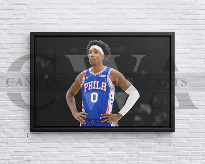 Josh Richardson Black & White Canvas Art Basketball Canvas Wall Art