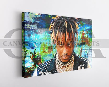 Juice WRLD Canvas Wall Art Abstract Music Print