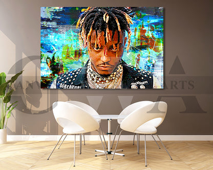 Juice WRLD Canvas Wall Art Abstract Music Print