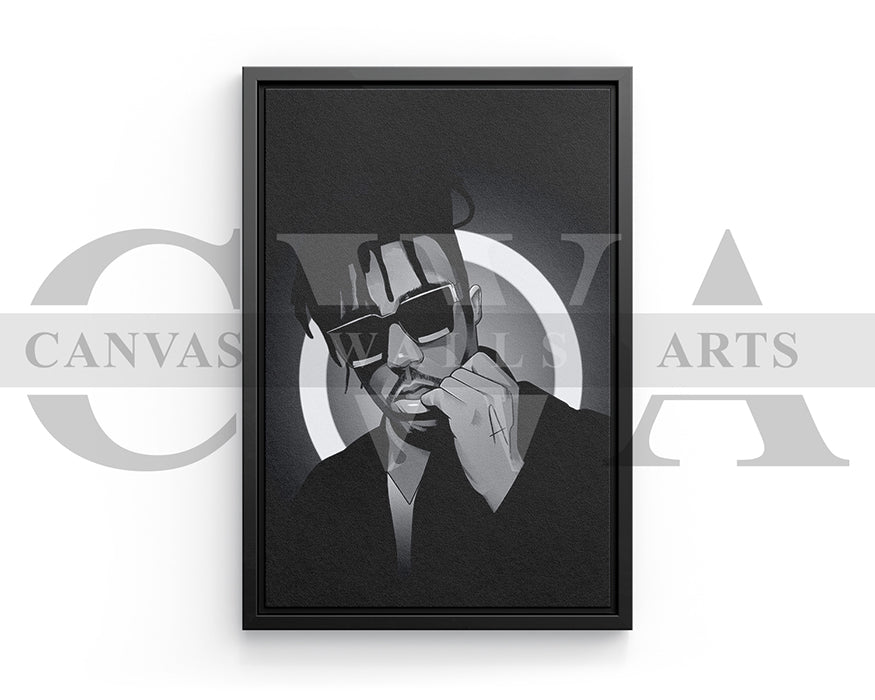 Juice WRLD Wall Art Canvas Frame Ready To Hang