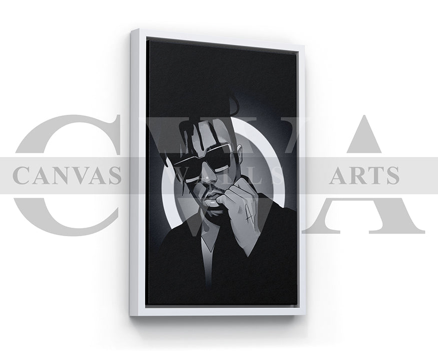 Juice WRLD Wall Art Canvas Frame Ready To Hang