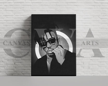 Juice WRLD Wall Art Canvas Frame Ready To Hang