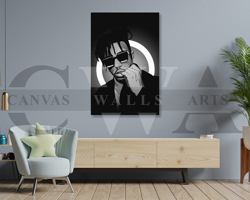 Juice WRLD Wall Art Canvas Frame Ready To Hang