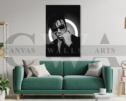 Juice WRLD Wall Art Canvas Frame Ready To Hang