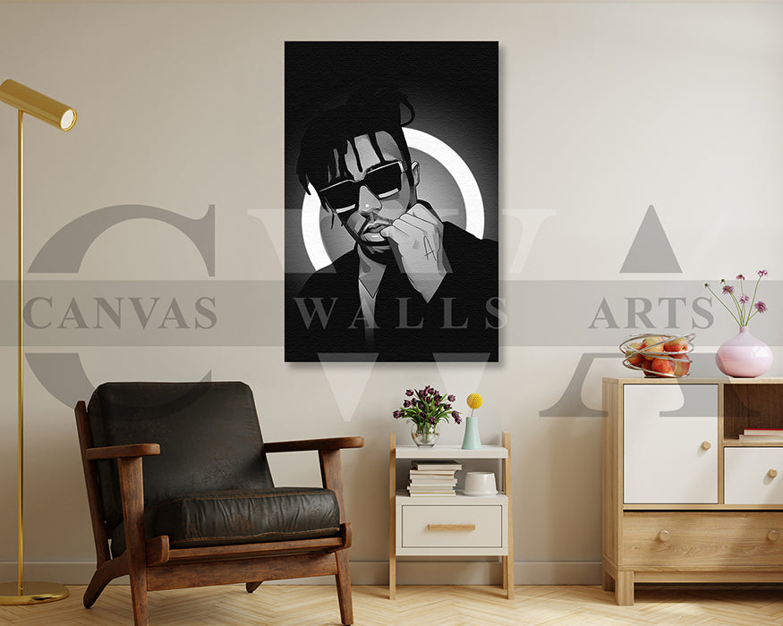 Juice WRLD Wall Art Canvas Frame Ready To Hang