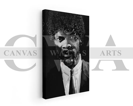 Jules Winnfield Canvas Wall Art Abstract Movie Poster