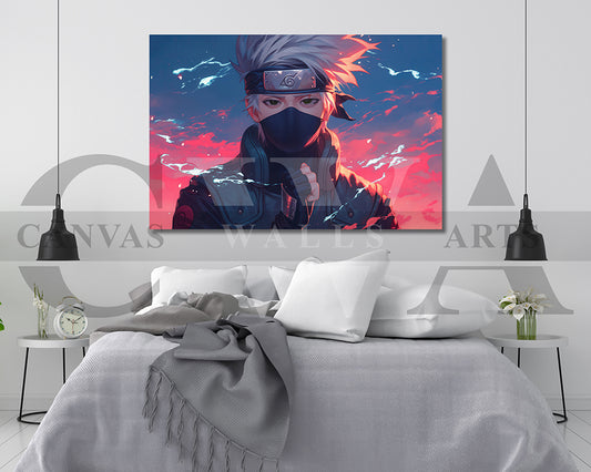 Kakashi Hatake The Sharingan Warrior Canvas Wall Art