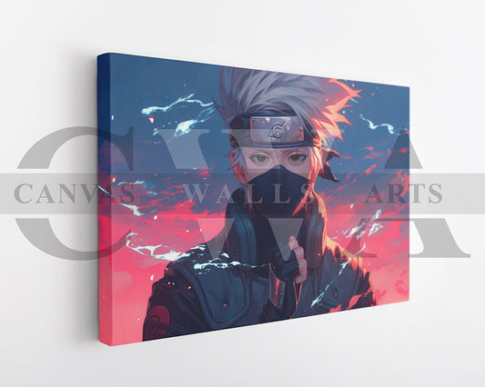 Kakashi Hatake The Sharingan Warrior Canvas Wall Art
