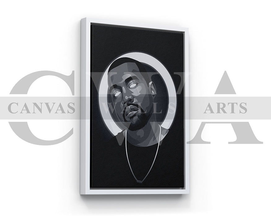 Kanye West American Rapper Canvas Wall Art
