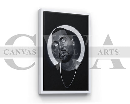 Kanye West American Rapper Canvas Wall Art
