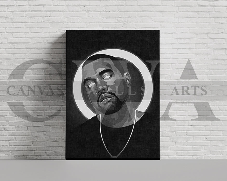 Kanye West American Rapper Canvas Wall Art
