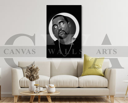 Kanye West American Rapper Canvas Wall Art