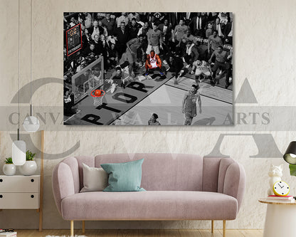 Kawhi Leonard Black & White Canvas Art Basketball Canvas Wall Art