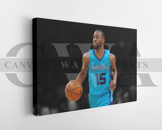Kemba Walker Black & White Canvas Art Basketball Canvas Wall Art