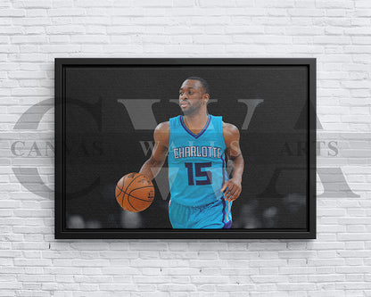 Kemba Walker Black & White Canvas Art Basketball Canvas Wall Art
