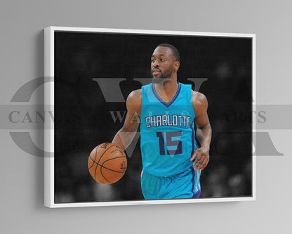 Kemba Walker Black & White Canvas Art Basketball Canvas Wall Art