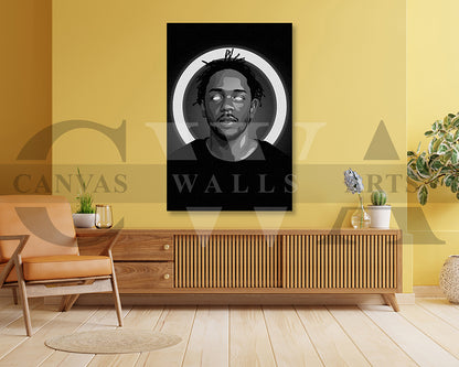Kendrick Lamar American Rapper Canvas Wall Art