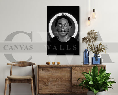 Kendrick Lamar American Rapper Canvas Wall Art