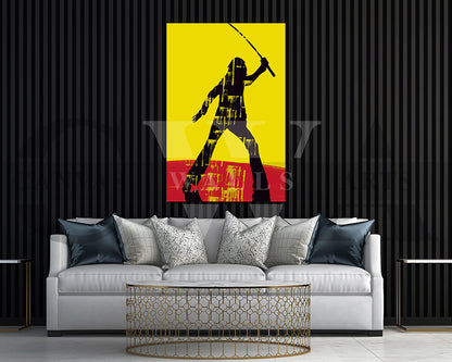 Kill Bill Canvas Wall Art Abstract Movie Poster