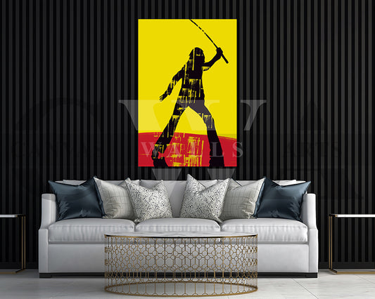 Kill Bill Canvas Wall Art Abstract Movie Poster