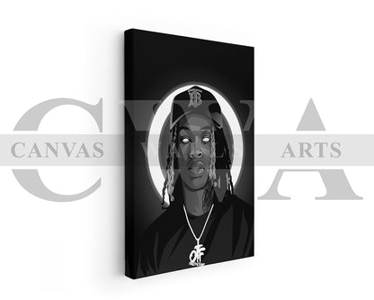 King Von Canvas Frame