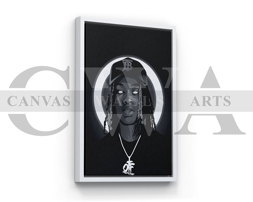 King Von Canvas Frame