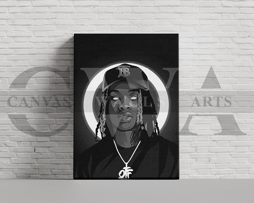 King Von Canvas Frame