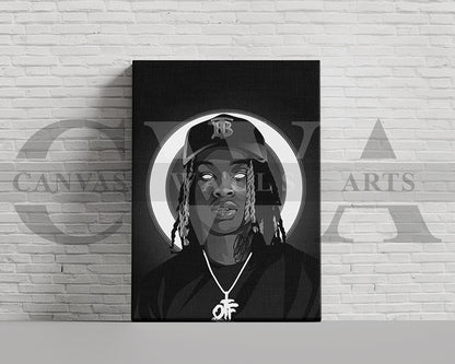 King Von Canvas Frame