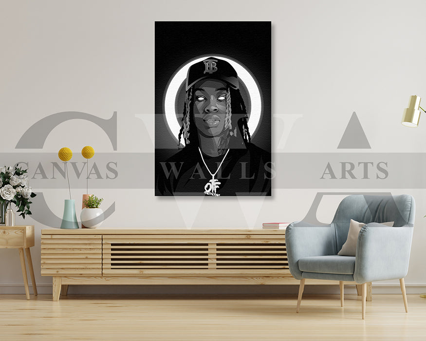 King Von Canvas Frame