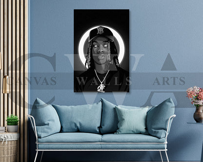 King Von Canvas Frame
