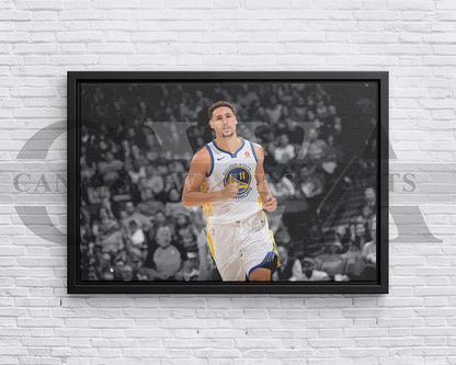 Klay Thompson Black & White Canvas Art Basketball Canvas Wall Art