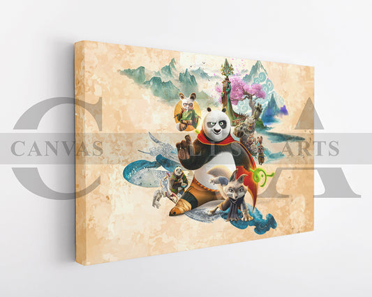 Kung Fu Panda 4 Canvas Wall Art