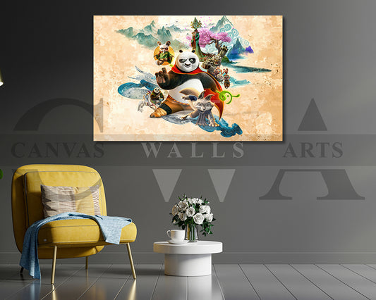 Kung Fu Panda 4 Canvas Wall Art