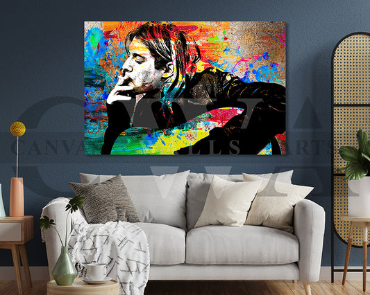 Kurt Cobain Canvas Wall Art