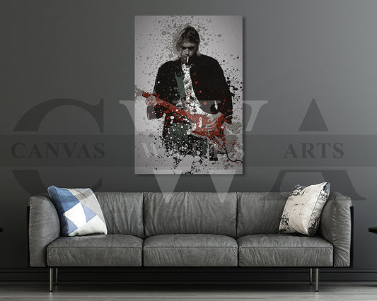 Kurt Cobain Canvas Wall Art