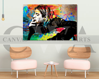 Kurt Cobain Canvas Wall Art