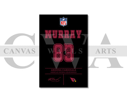 Kyler Murray Jersey Canvas Wall Art NFL Jersey Poster Print American Football Canvas Wall Art