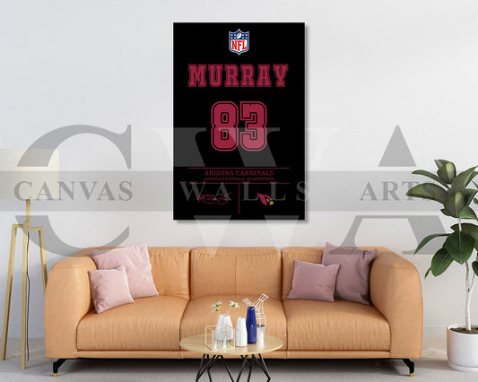 Kyler Murray Jersey Canvas Wall Art NFL Jersey Poster Print American Football Canvas Wall Art