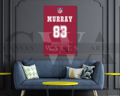 Kyler Murray Jersey Canvas Wall Art NFL Jersey Poster Print Canvas Frame Ready To Hang
