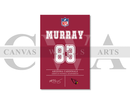 Kyler Murray Jersey Canvas Wall Art NFL Jersey Poster Print Canvas Frame Ready To Hang