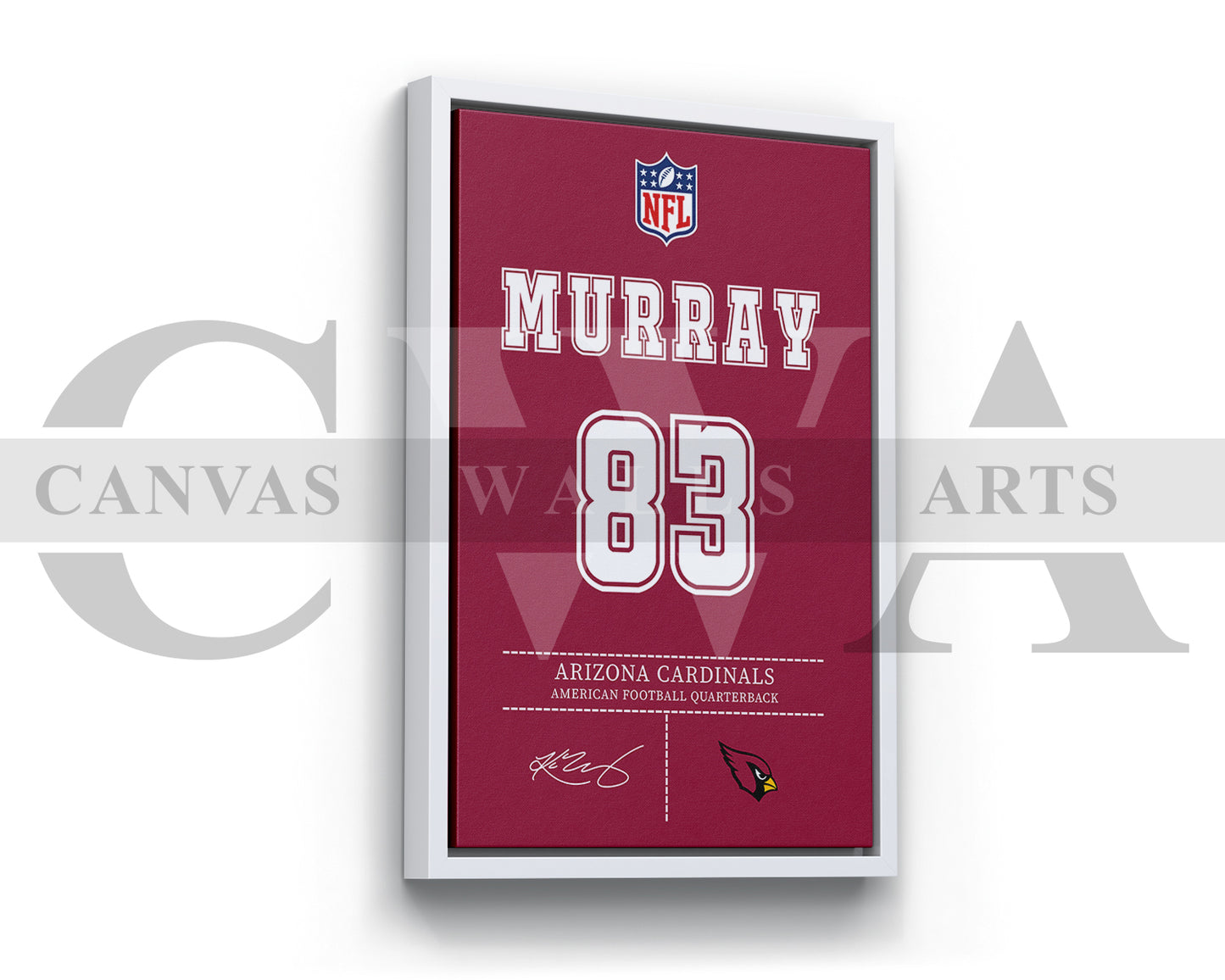 Kyler Murray Jersey Canvas Wall Art NFL Jersey Poster Print Canvas Frame Ready To Hang