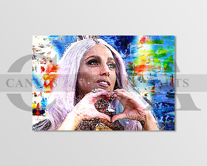 Lady Gaga Canvas Wall Art
