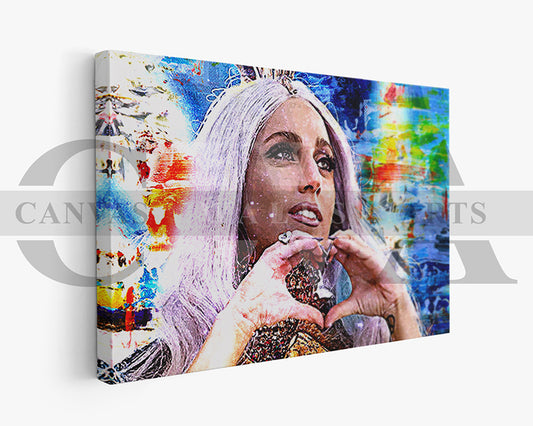 Lady Gaga Canvas Wall Art