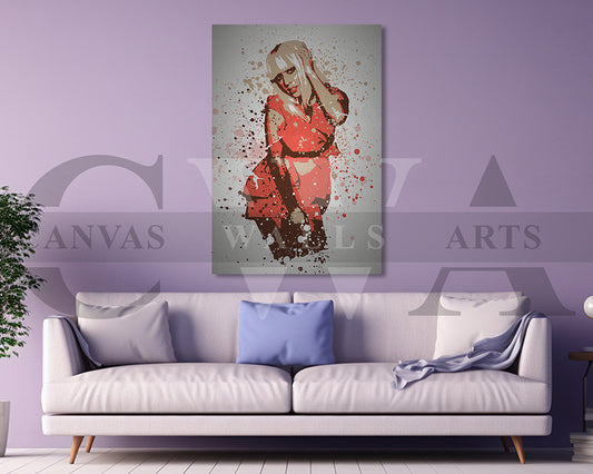 Lady Gaga Canvas Wall Art
