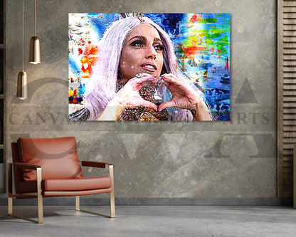 Lady Gaga Canvas Wall Art