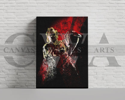 Leatherface Canvas Wall Art Movie Poster
