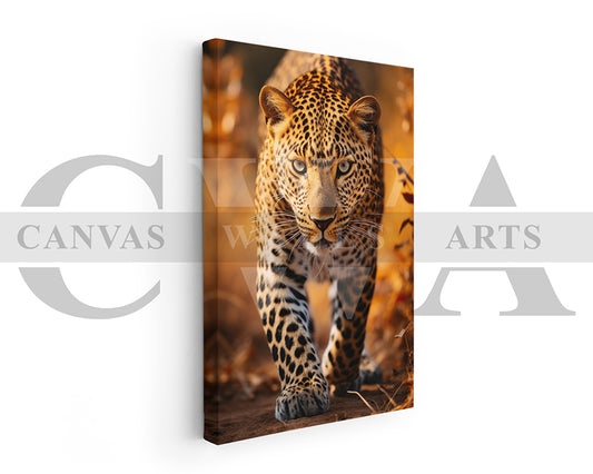 Leopard Canvas Wall Art Animal Poster Print