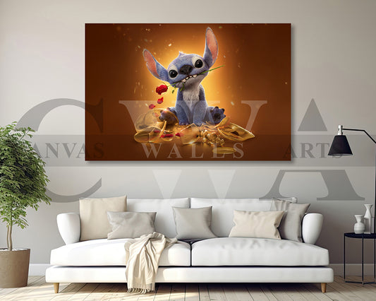 Lilo And Stitch Canvas Wall Art
