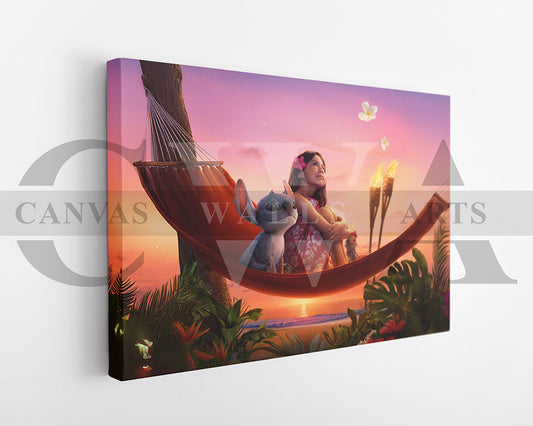 Lilo And Stitch Canvas Wall Decor